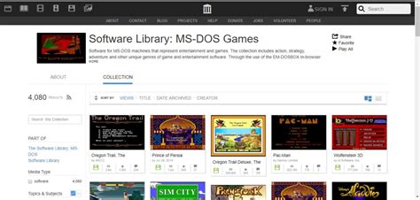 software library ms-dos games|dos games collection download.